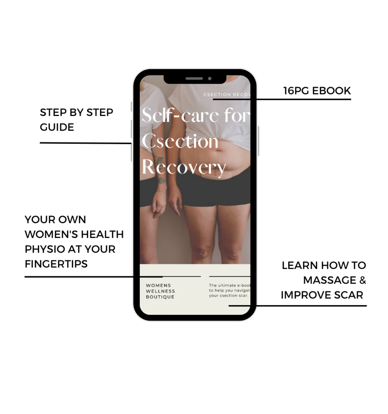 C-Section Scar Recovery Kit with Silicone Patches